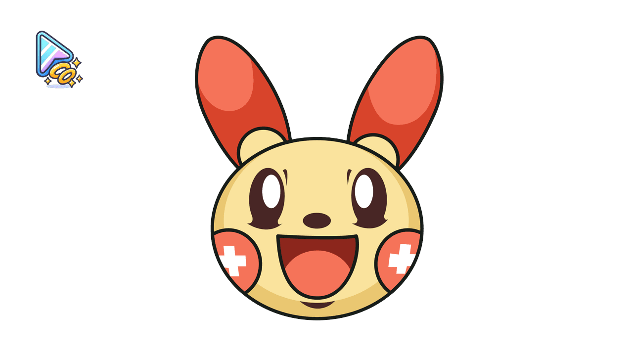 Cheerful Plusle Cursor Trail - Custom Mouse Pointer with Pok custom cursor trail