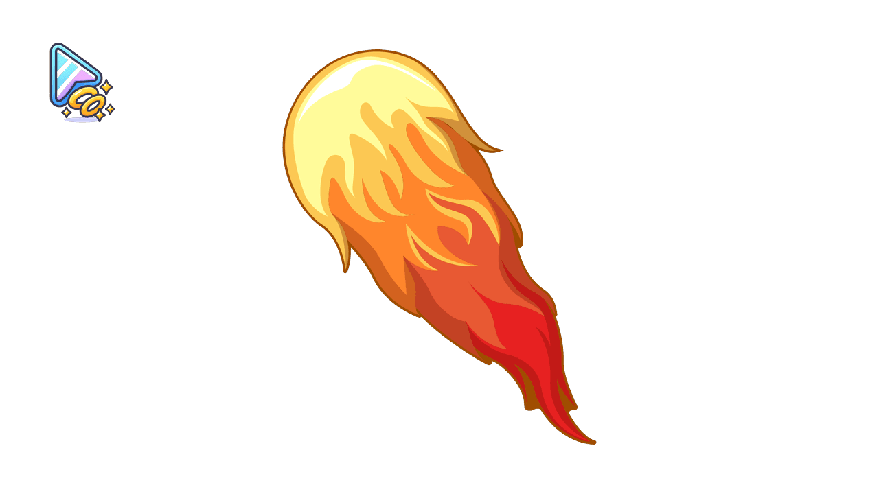 Burning Meteorite Cursor Trail - Solar System Collection custom cursor trail