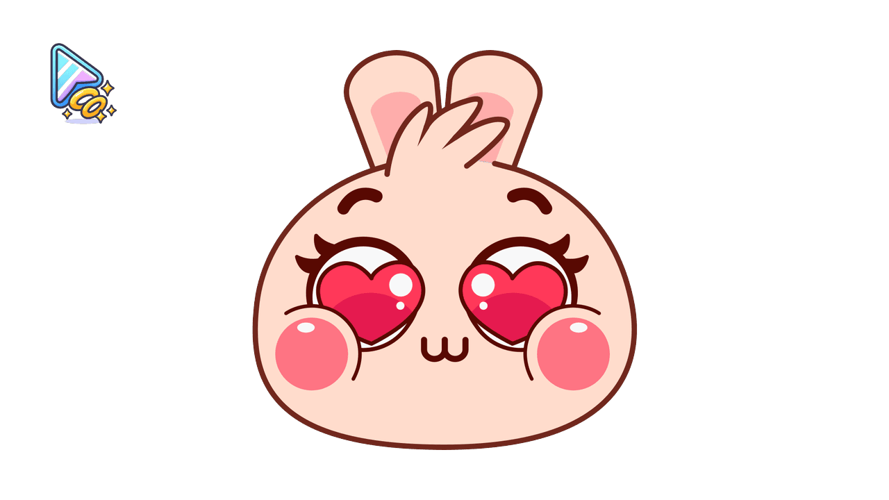 Valentine's Bunny Cursor Trail custom cursor trail