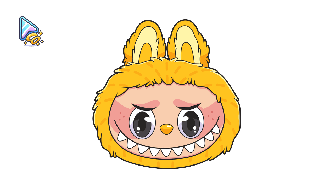 Yellow Labubu Cursor Trail custom cursor trail